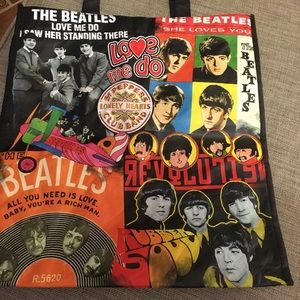 Beatles Vinyl Tote Bag